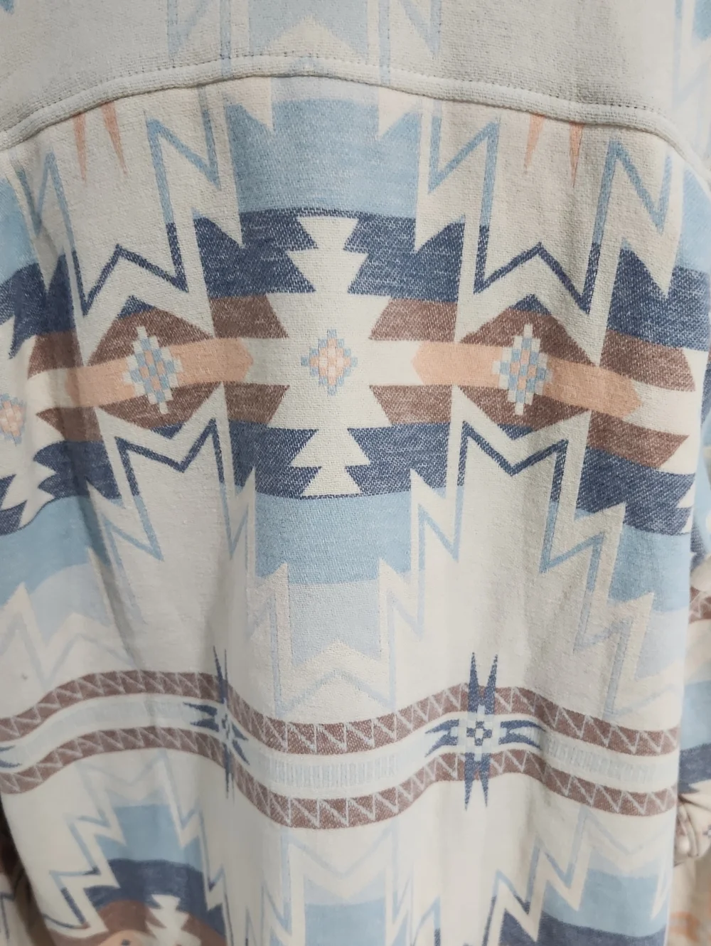 NWOT. Coldwater Creek Southwestern Aztec Quater Zip Pullover Boho Western